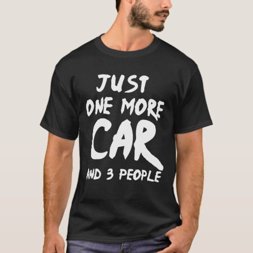 Minimalist Design Just One Car And Maybe 3 People T_Shirt