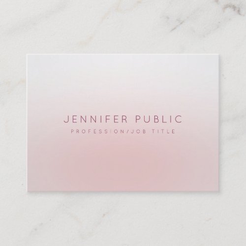 Minimalist Design Modern Simple Elegant Template Business Card