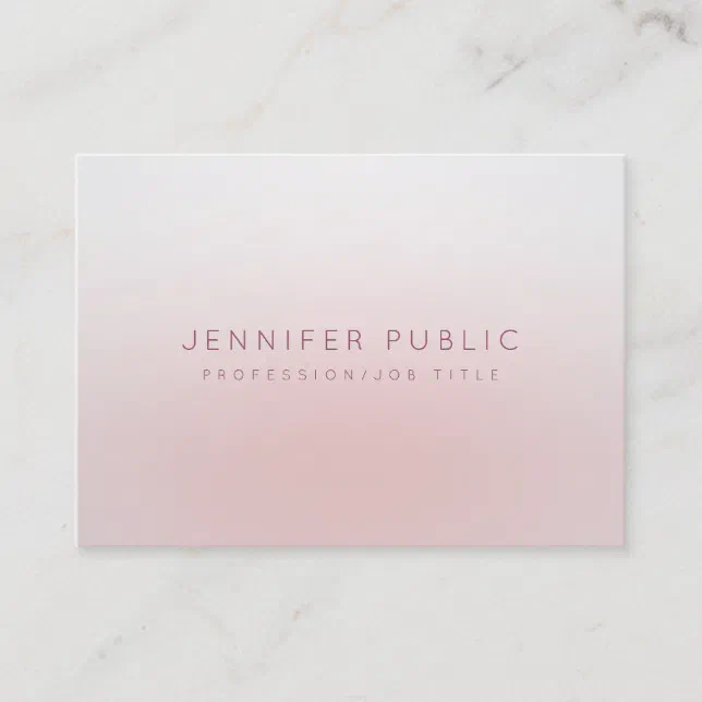 Minimalist Design Modern Simple Elegant Template Business Card | Zazzle