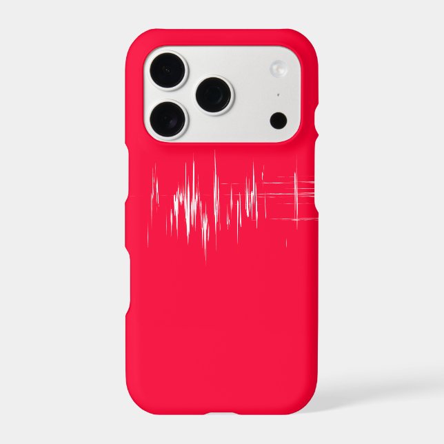Minimalist Design on Red Case-Mate iPhone Case (Back)