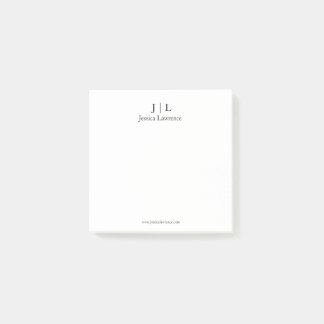 Minimalist design post it note personalizable