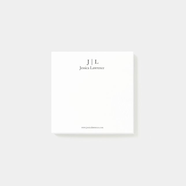 Minimalist design post it note personalizable (Front)