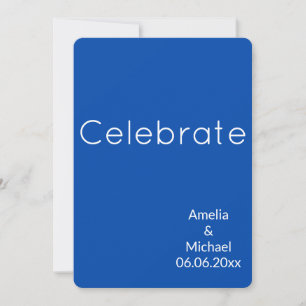 minimalist design stationery Invitation