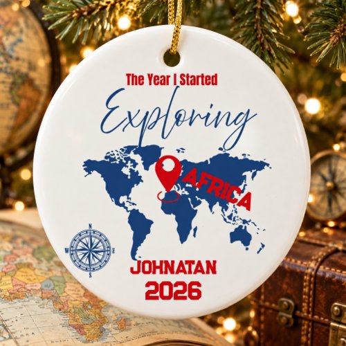 Minimalist Destination Travel Ornament