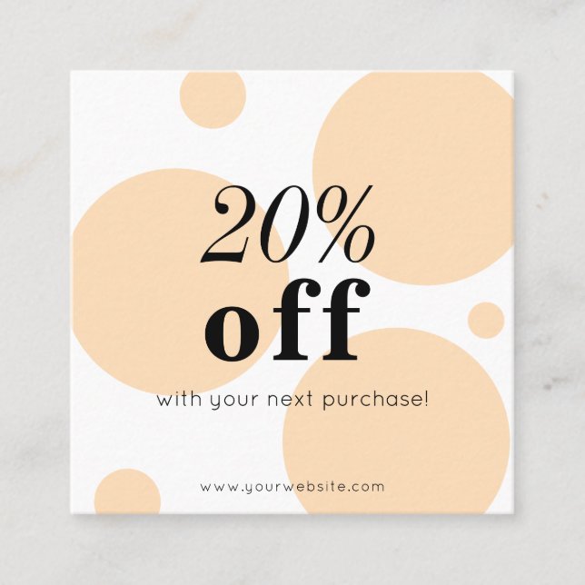 Minimalist Discount Card (Front)