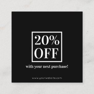 Minimalist  Discount Card