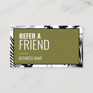 Minimalist Discount Referral Card Refer a Friend