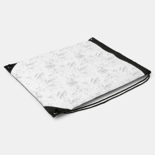 Minimalist Distressed Academic Texture Drawstring Bag