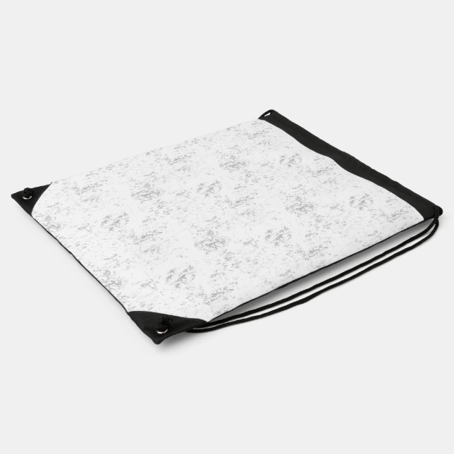 Minimalist Distressed Academic Texture Drawstring Bag (Side)