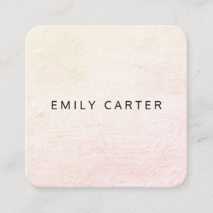 Minimalist Distressed Square Business Card