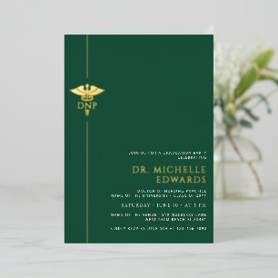 Minimalist DNP Doctor of Nursing Practice Graduate Foil Invitation