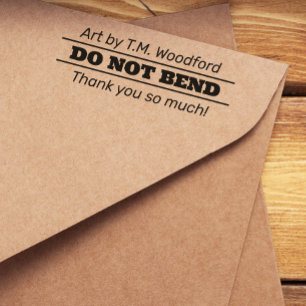 Minimalist Do Not Bend Fine Art Self-inking Stamp