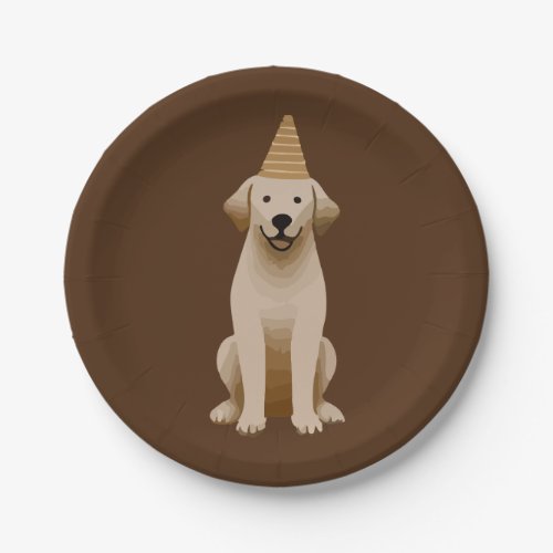 Minimalist Dog Birthday Paper Plates