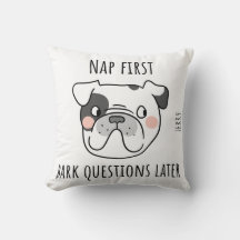 Minimalist Dog Humor Design in Neutral Tones