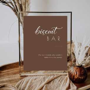 Minimalist Dog Treat Favor Biscuit Bar Wedding Pedestal Sign