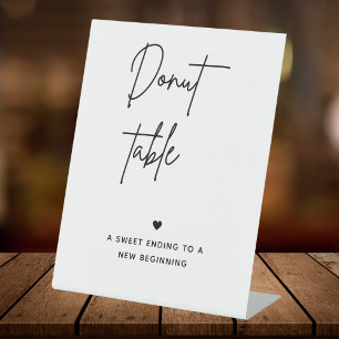 Minimalist Donut Bar Sign   Dessert Table Sign