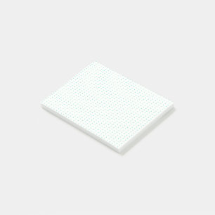 Minimalist Dot Grid Post-it® Notes – 4x3" Custom