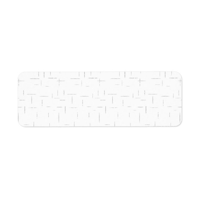 Minimalist Dotted Grid Pattern Label | Modern (Front)