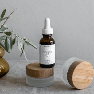 Minimalist Dropper Bottle Product Labels