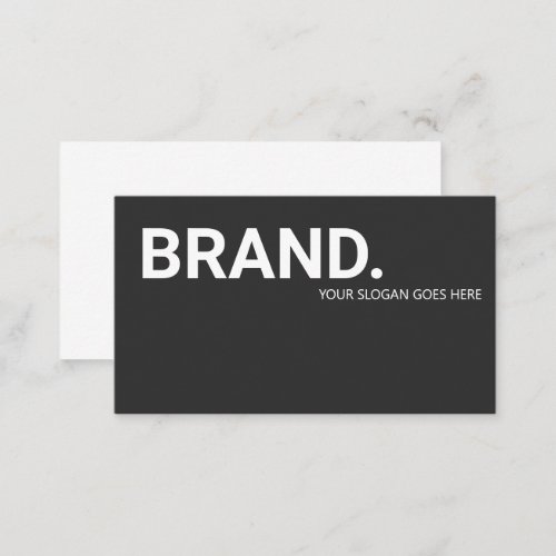 Minimalist Dusty black and white modern bold  Business Card