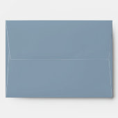Minimalist Dusty Blue Elegant Wedding Matching Envelope | Zazzle