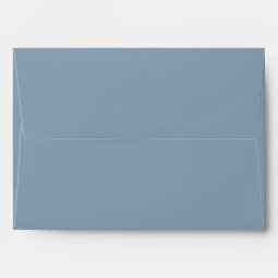Minimalist Dusty Blue Elegant Wedding Matching Envelope | Zazzle