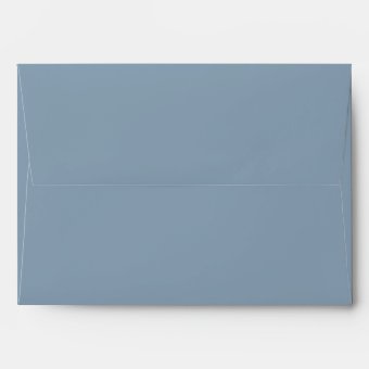 Minimalist Dusty Blue Elegant Wedding Matching Envelope | Zazzle