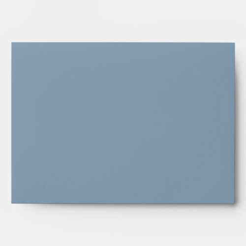 Minimalist Dusty Blue Elegant Wedding Matching Envelope