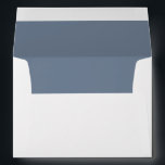 Minimalist Dusty Blue Monogram Note Card Envelope<br><div class="desc">Write down your message or notes on this minimalist elegant-looking dusty blue note card envelope. Personalize it with your initials and name.</div>