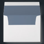 Minimalist Dusty Blue Monogram Note Card Envelope<br><div class="desc">Write down your message or notes on this minimalist elegant-looking dusty blue note card envelope. Personalize it with your initials and name.</div>