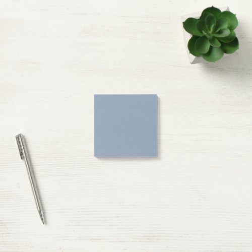 Minimalist Dusty Blue Plain Solid Color  Post_it Notes