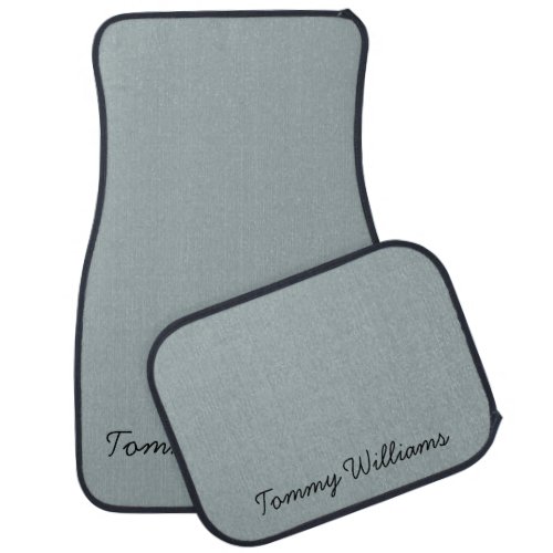 Minimalist Dusty Blue Professional Simple Car Floor Mat