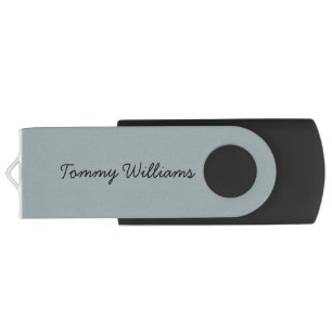 Minimalist Dusty Blue Professional Simple Flash Drive