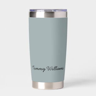 Minimalist Dusty Blue Professional Simple Insulated Tumbler