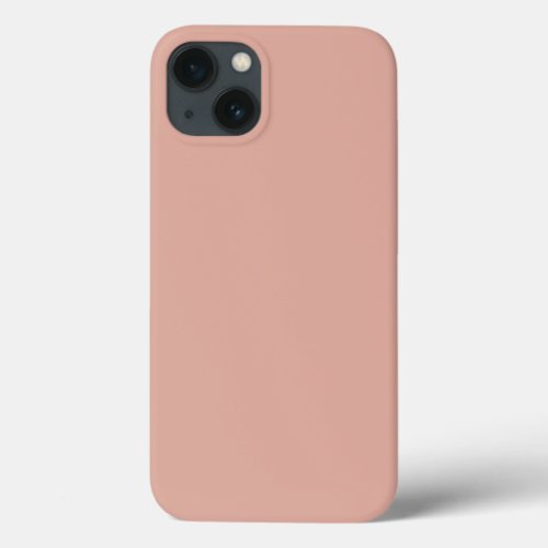 Minimalist Dusty Pink  Plain Solid Color    iPhone 13 Case