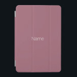 Minimalist dusty rose custom name monogram  iPad mini cover<br><div class="desc">Elegant minimalist modern dusty rose custom name monogram initials iPad mini Cover</div>