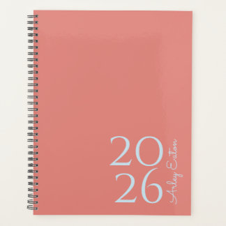 Minimalist Dusty Rose Custom Personal Monthly Planner