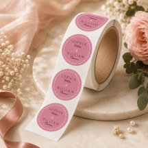 Minimalist Dusty Rose Pink Wedding
