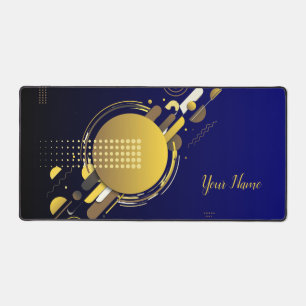 Minimalist Dynamic Syncronicity Abstract Flowing Desk Mat