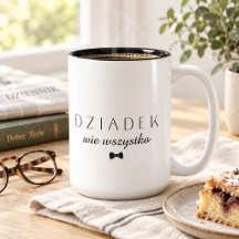 Minimalist Dziadek wie wszystko Polish Granddad