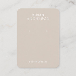 Minimalist Earring Display Business Card