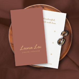 Minimalist Earring Jewelry Display Card