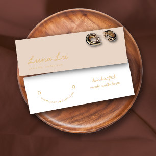 Minimalist Earring Jewelry Display Card