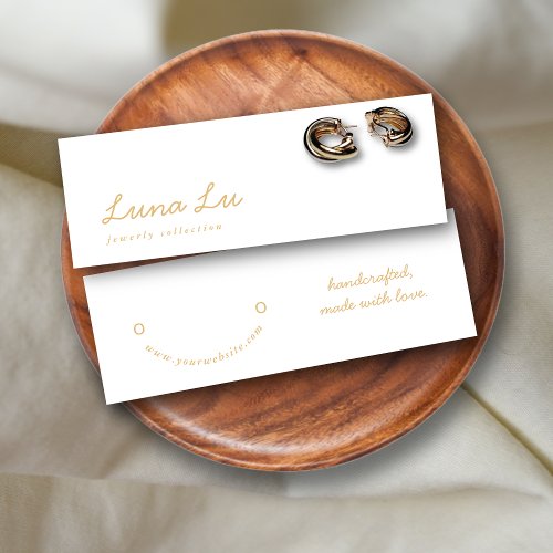 Minimalist Earring Jewelry Display Card