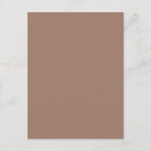 Minimalist Earthy Brown Postcard
