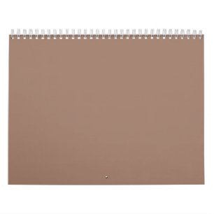 Minimalist Earthy Brown Wall Calendar
