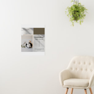 Minimalist Earthy Eucalyptus Bath Bomb Product Dis Foam Board