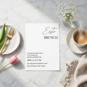 Minimalist Easter Brunch Invitation