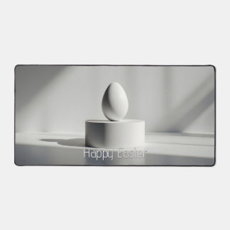 Minimalist Easter Egg on Modern Pedestal Desk Mat