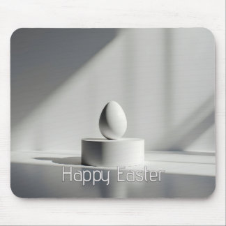 Minimalist Easter Egg on Modern Pedestal Mouse Pad